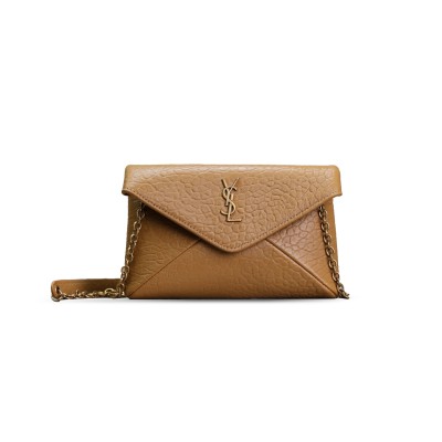 YSL CASSANDRE CHAIN CLUTCH IN LAMBSKIN 819271AACYT2760 (19*12*3cm)